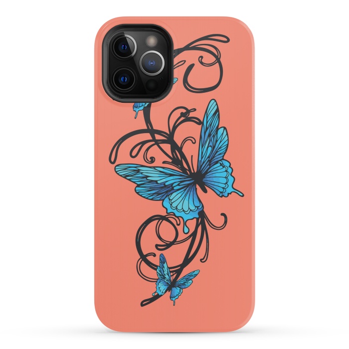 iPhone 12 Pro StrongFit beautiful butterfly pattern by MALLIKA