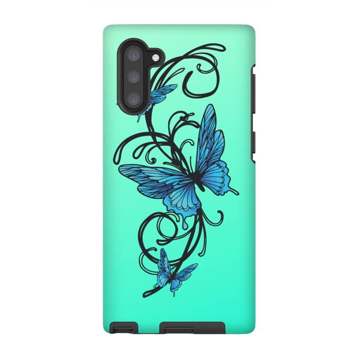 Galaxy Note 10 StrongFit beautiful butterfly pattern by MALLIKA