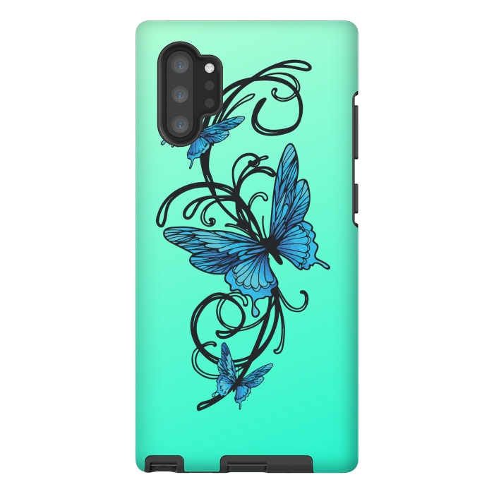 Galaxy Note 10 plus StrongFit beautiful butterfly pattern by MALLIKA