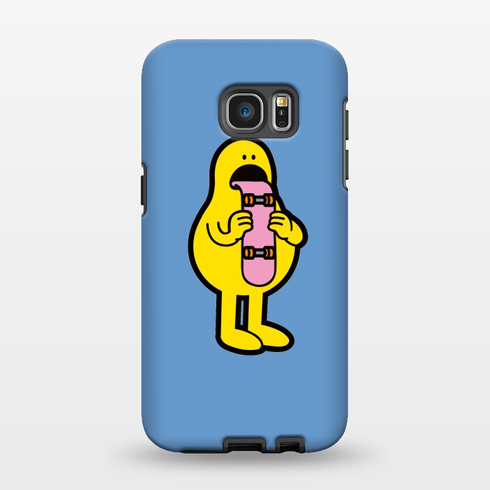 Galaxy S7 EDGE StrongFit Tongueskate-man by Winston