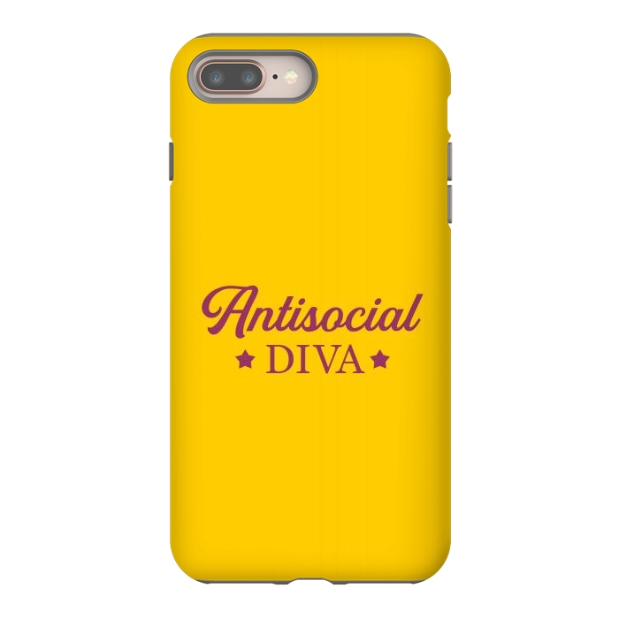 iPhone 8 plus StrongFit Antisocial diva by Dhruv Narelia