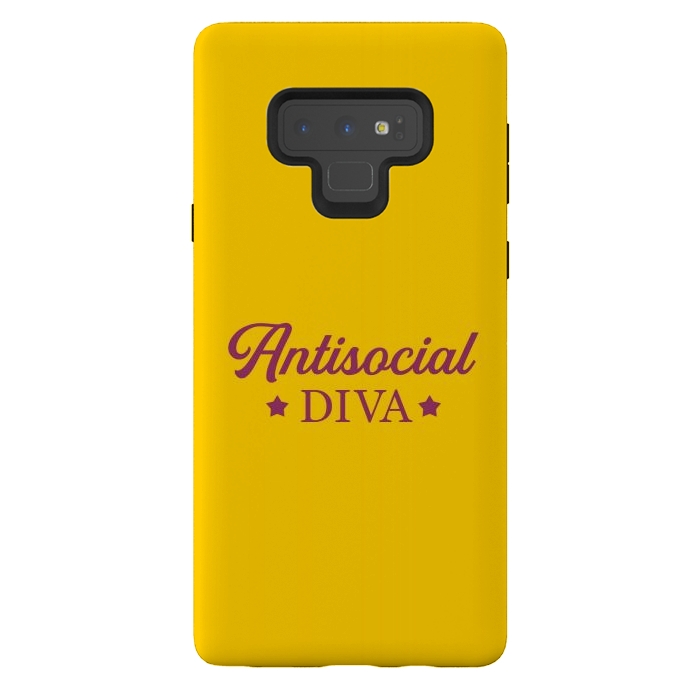 Galaxy Note 9 StrongFit Antisocial diva by Dhruv Narelia