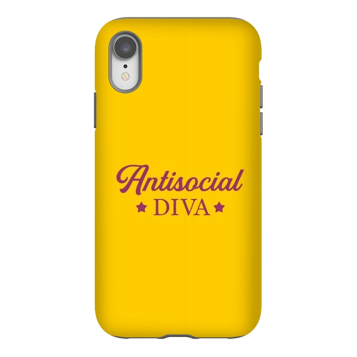iPhone Xr StrongFit Antisocial diva by Dhruv Narelia