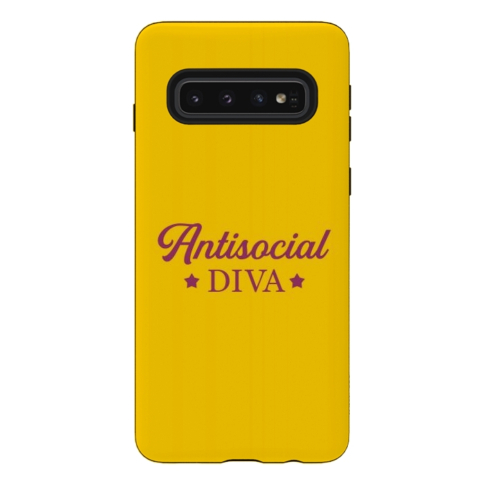 Galaxy S10 StrongFit Antisocial diva by Dhruv Narelia