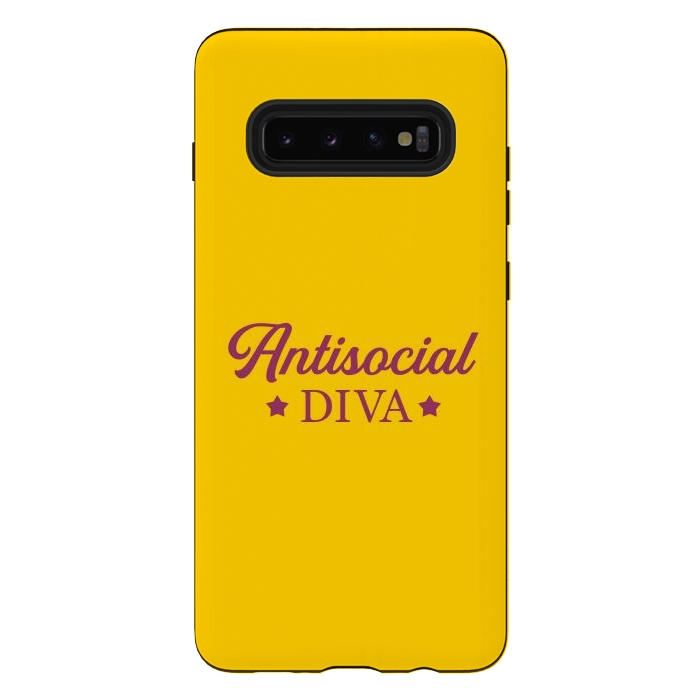 Galaxy S10 plus StrongFit Antisocial diva by Dhruv Narelia