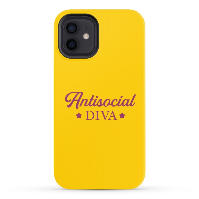 iPhone 12 StrongFit Antisocial diva by Dhruv Narelia