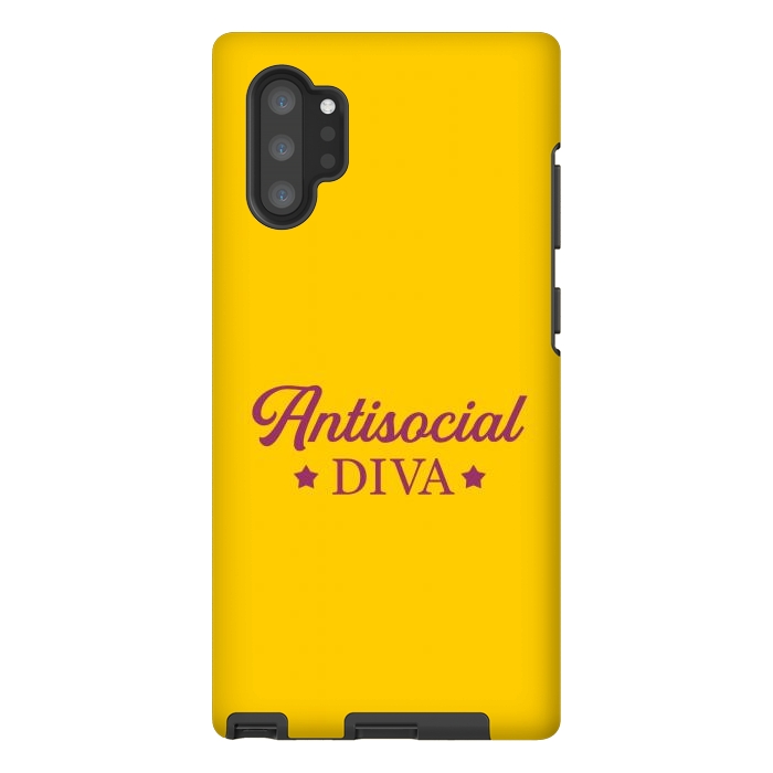 Galaxy Note 10 plus StrongFit Antisocial diva by Dhruv Narelia