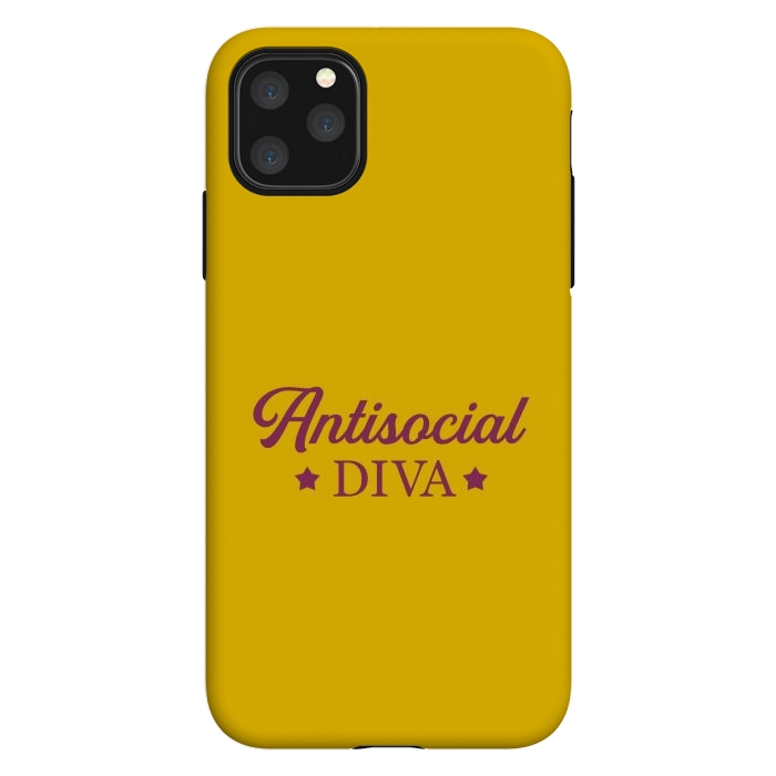 iPhone 11 Pro Max StrongFit Antisocial diva by Dhruv Narelia
