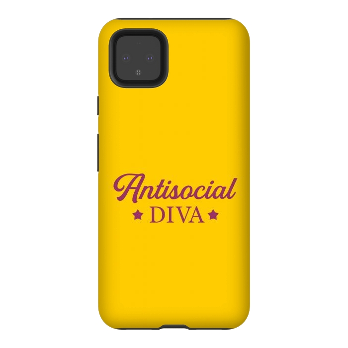 Pixel 4XL StrongFit Antisocial diva by Dhruv Narelia
