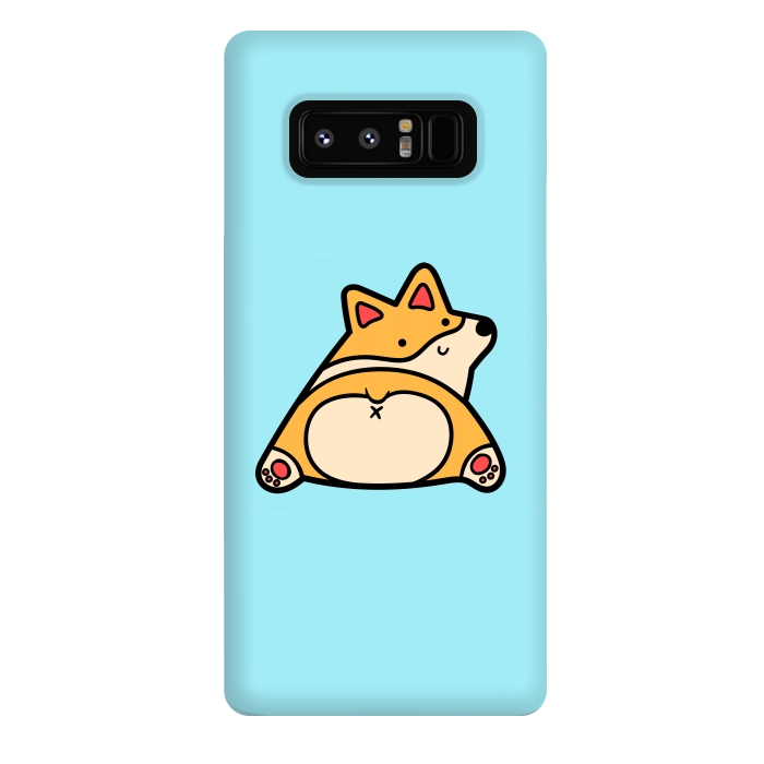 Galaxy Note 8 StrongFit Corgi puppy backview by Winston
