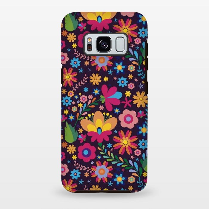 Galaxy S8 plus StrongFit Pink and Yellow Flower Party by ArtsCase