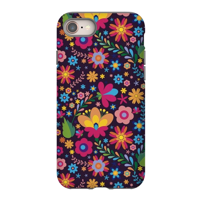 iPhone 8 StrongFit Pink and Yellow Flower Party by ArtsCase