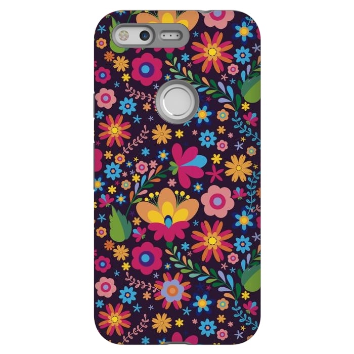 Pixel StrongFit Pink and Yellow Flower Party by ArtsCase