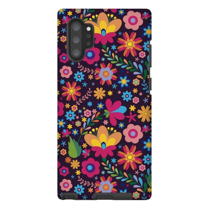 Galaxy Note 10 plus StrongFit Pink and Yellow Flower Party by ArtsCase