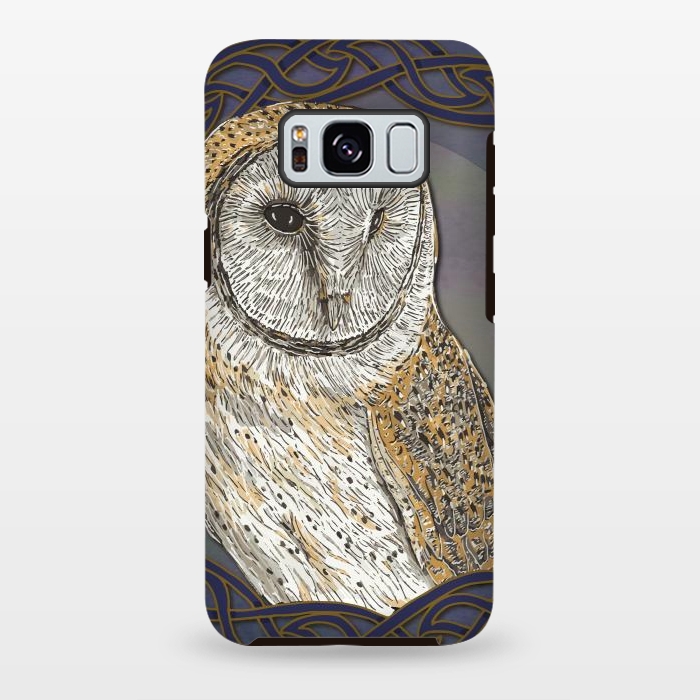 Galaxy S8 plus StrongFit Beautiful Barn Owl by Lotti Brown