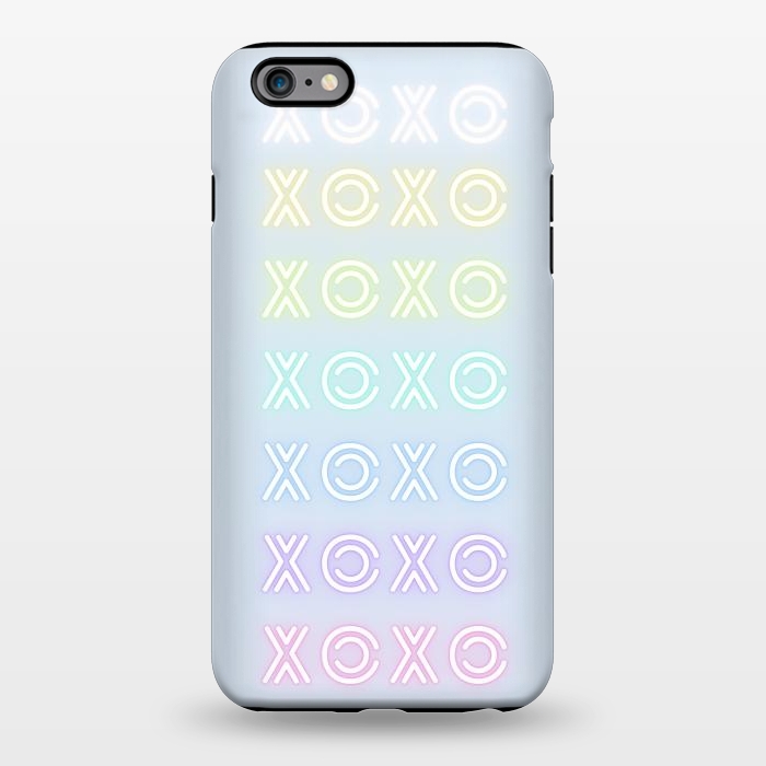 iPhone 6/6s plus StrongFit Pastel neon XOXO typo Valentine by Oana 
