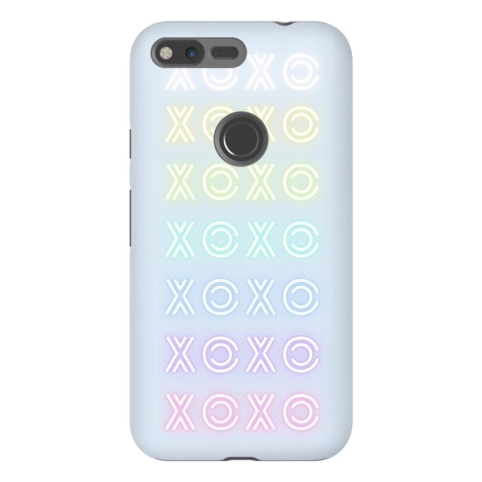 Pixel XL StrongFit Pastel neon XOXO typo Valentine by Oana 