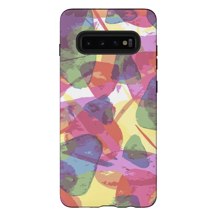 Galaxy S10 plus StrongFit Shades of Abstract by Creativeaxle