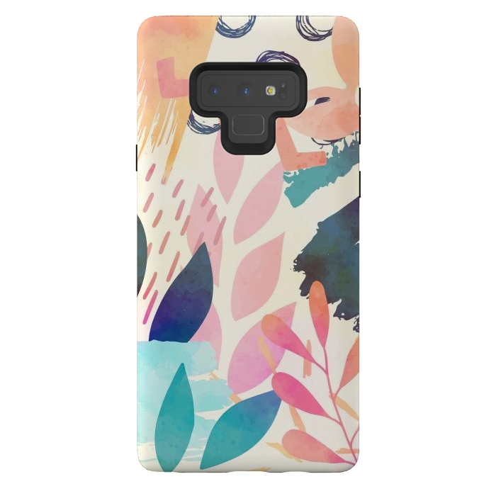 Galaxy Note 9 StrongFit Tropicali Abstract by Creativeaxle