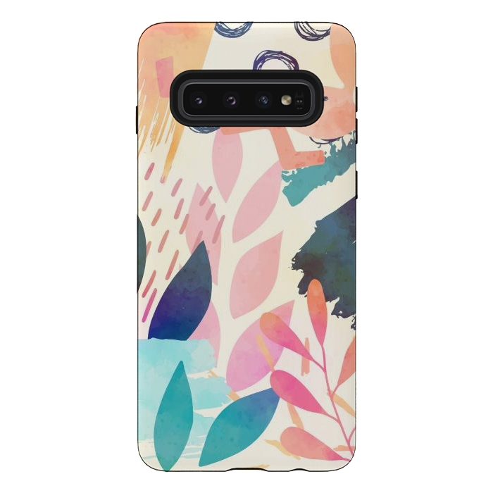 Galaxy S10 StrongFit Tropicali Abstract by Creativeaxle