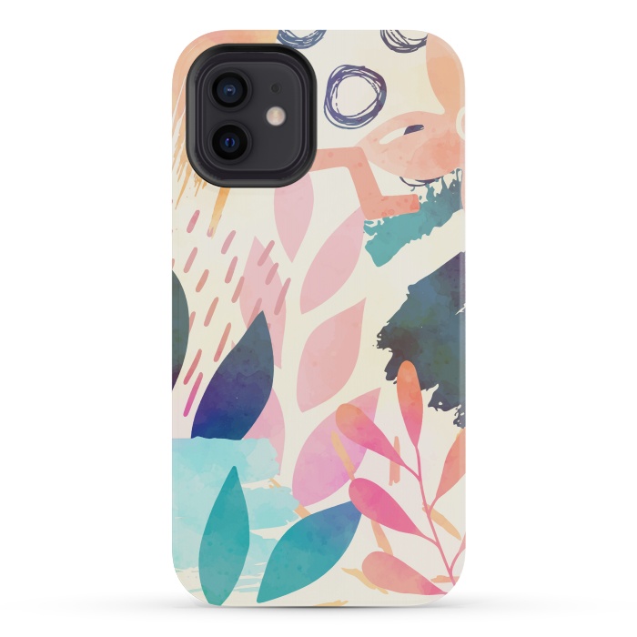 iPhone 12 mini StrongFit Tropicali Abstract by Creativeaxle