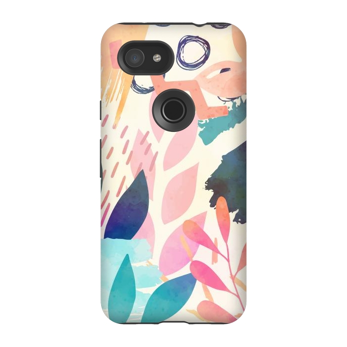 Pixel 3A StrongFit Tropicali Abstract by Creativeaxle