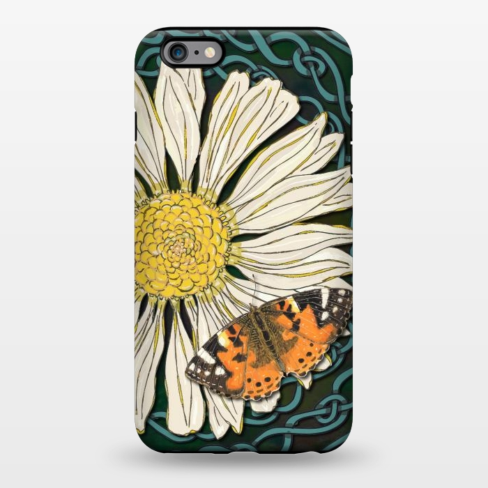 iPhone 6/6s plus StrongFit Daisy and Butterfly by Lotti Brown