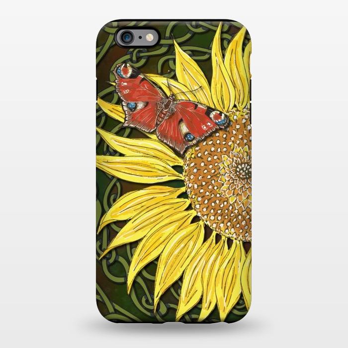 iPhone 6/6s plus StrongFit Sunflower and Butterfly by Lotti Brown