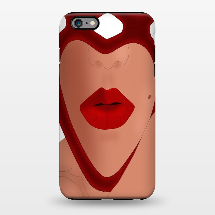 iPhone 6/6s plus StrongFit Mirrored Lips - Valentines Edition Design by Anima Tea Story