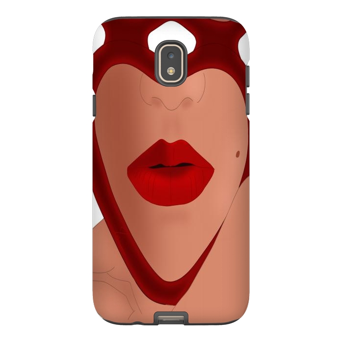Galaxy J7 StrongFit Mirrored Lips - Valentines Edition Design by Anima Tea Story