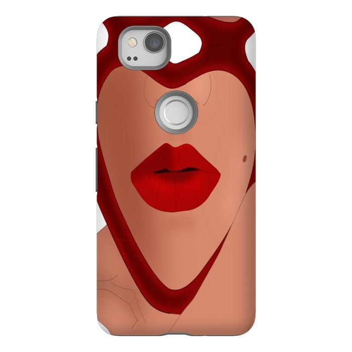 Pixel 2 StrongFit Mirrored Lips - Valentines Edition Design by Anima Tea Story