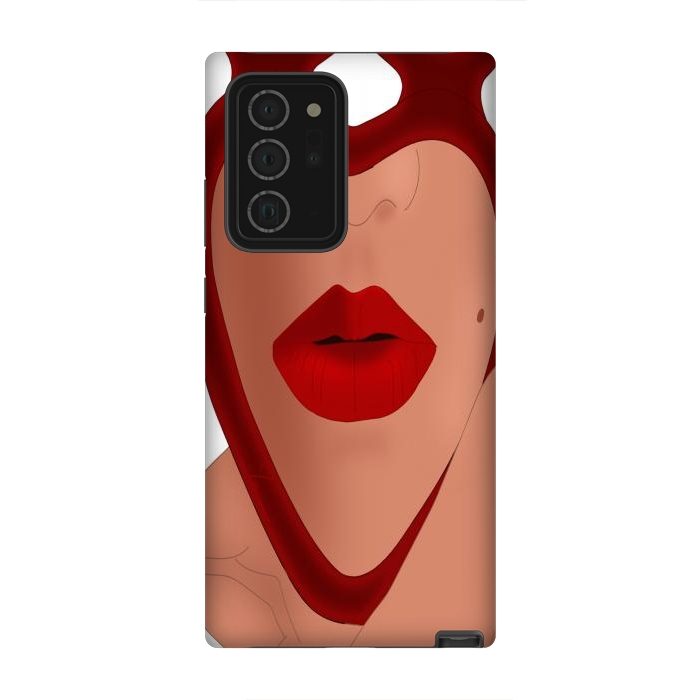 Galaxy Note 20 Ultra StrongFit Mirrored Lips - Valentines Edition Design by Anima Tea Story