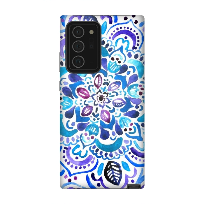 Galaxy Note 20 Ultra StrongFit Ocean Watercolour Mandala - Vivid by Tangerine-Tane