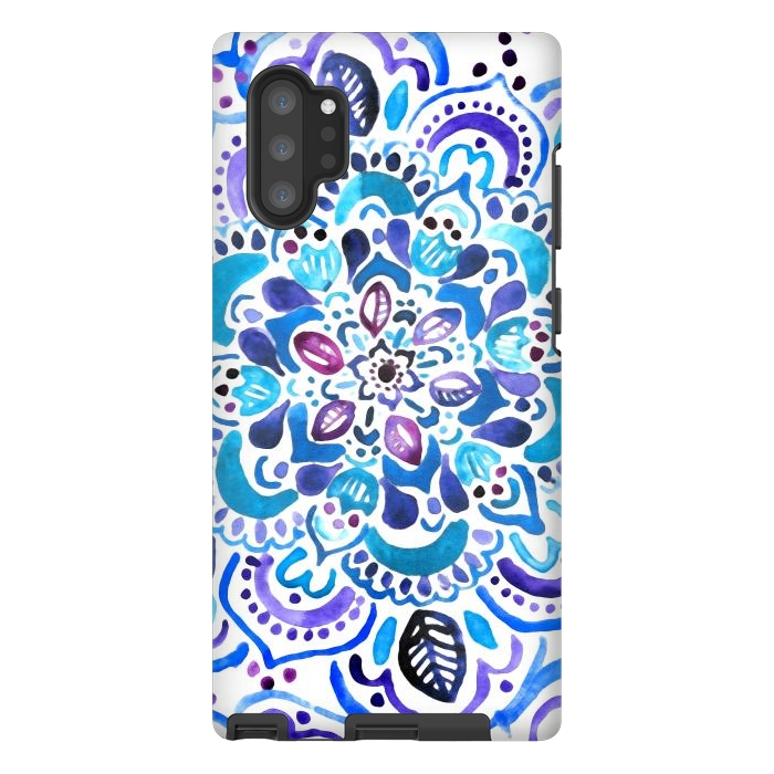 Galaxy Note 10 plus StrongFit Ocean Watercolour Mandala - Vivid by Tangerine-Tane