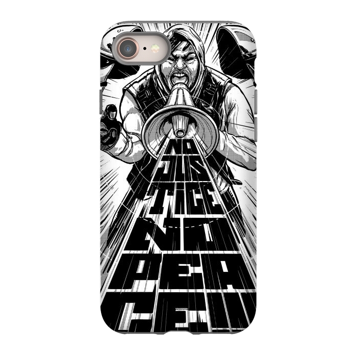 iPhone 8 StrongFit [antifa] No Justice, No Peace  by Draco