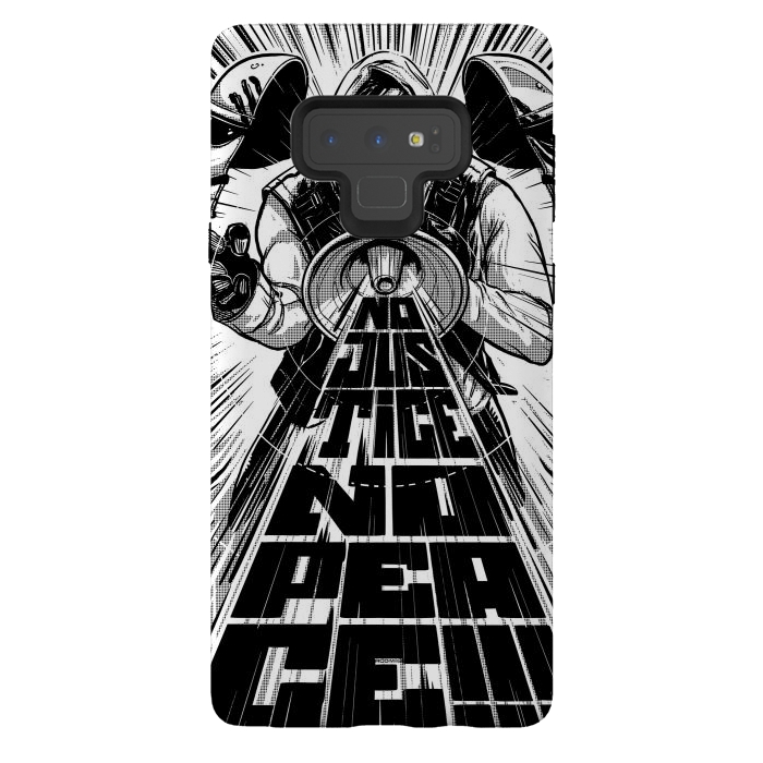 Galaxy Note 9 StrongFit [antifa] No Justice, No Peace  by Draco