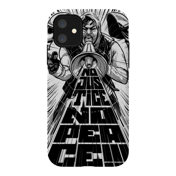 iPhone 11 StrongFit [antifa] No Justice, No Peace  by Draco