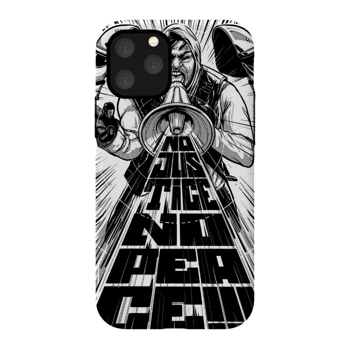 iPhone 11 Pro StrongFit [antifa] No Justice, No Peace  by Draco