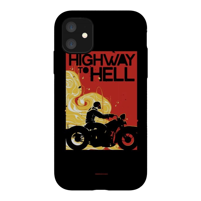 iPhone 11 StrongFit Highway to Hell 1 by Draco