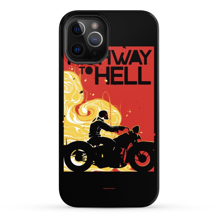 iPhone 12 Pro Max StrongFit Highway to Hell 1 by Draco