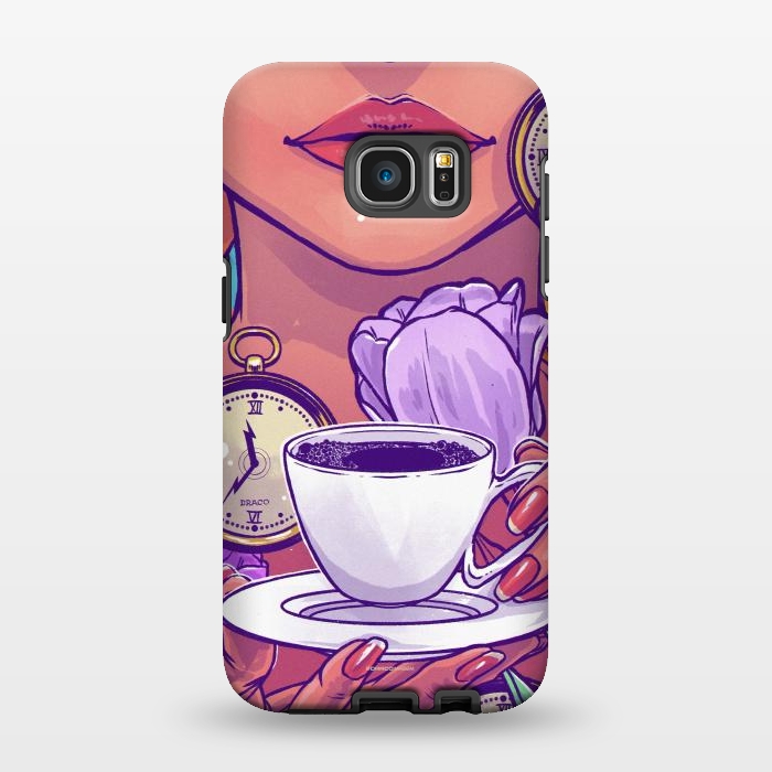 Galaxy S7 EDGE StrongFit Cold Coffee by Draco