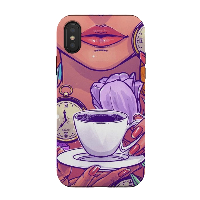 iPhone Xs / X StrongFit Cold Coffee by Draco