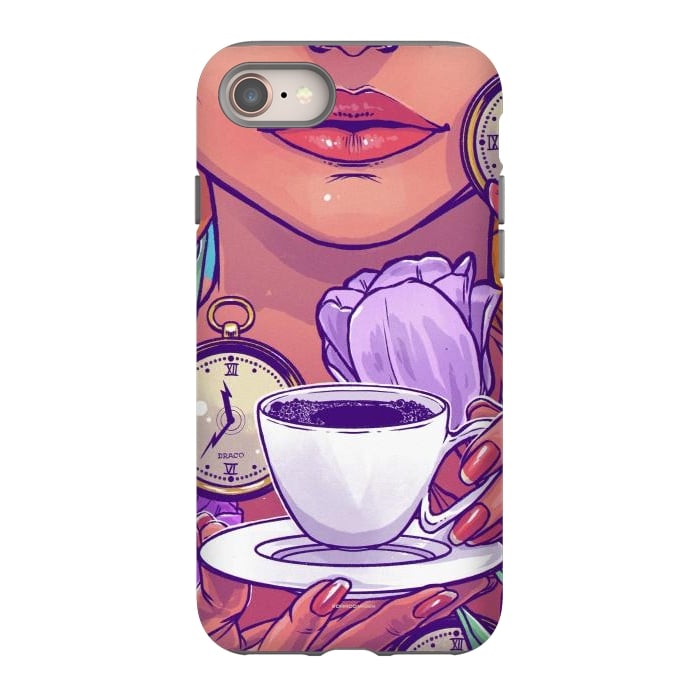 iPhone 8 StrongFit Cold Coffee by Draco