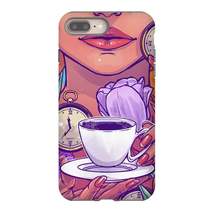 iPhone 8 plus StrongFit Cold Coffee by Draco
