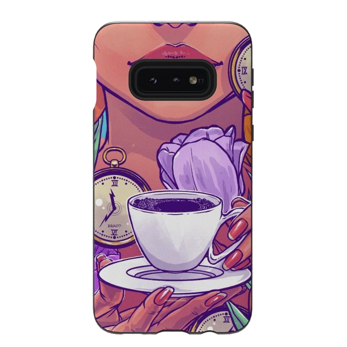 Galaxy S10e StrongFit Cold Coffee by Draco
