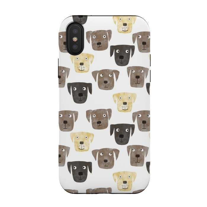 iPhone Xs / X StrongFit Labrador Retriever Dogs by Nic Squirrell