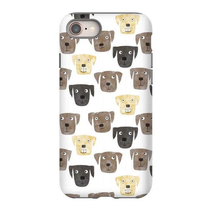 iPhone 8 StrongFit Labrador Retriever Dogs by Nic Squirrell