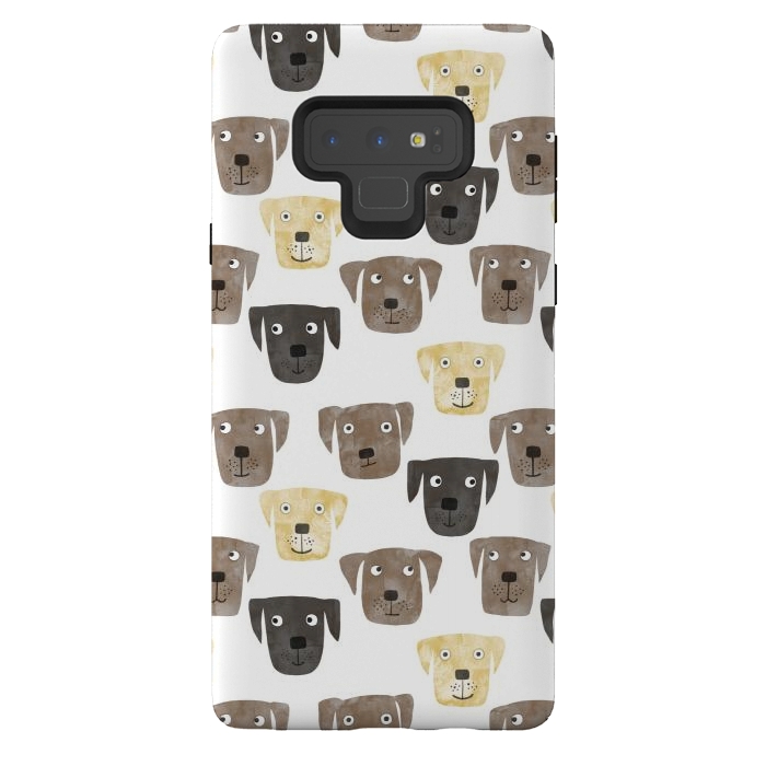 Galaxy Note 9 StrongFit Labrador Retriever Dogs by Nic Squirrell