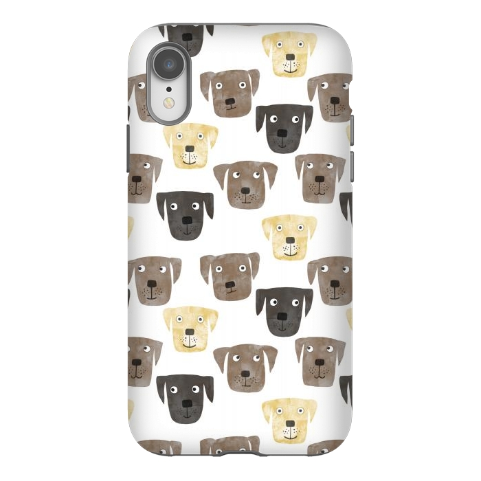 iPhone Xr StrongFit Labrador Retriever Dogs by Nic Squirrell