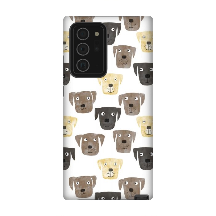 Galaxy Note 20 Ultra StrongFit Labrador Retriever Dogs by Nic Squirrell